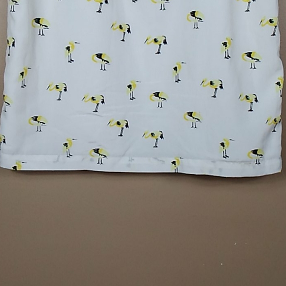 Tie Waist Flamingo Print Mini Dress - Picture 12 of 16